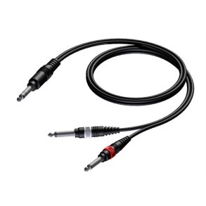 ProCab split kabel Jack mono > 2 x Jack mono - signalkabel 