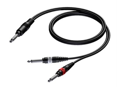 ProCab splitkabel Jack mono > 2 x Jack mono - signalkabel