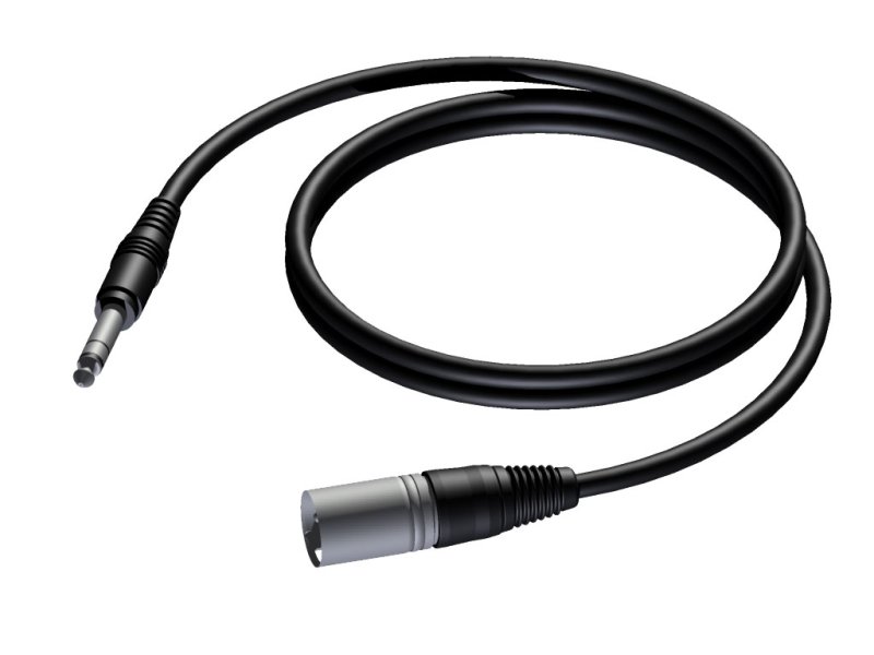 ProCab XLR han > Jack stereo - balanceret kabel 3 meter