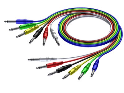 ProCab stereo jack/jack kabel s�t i 6 farver, 60 cm