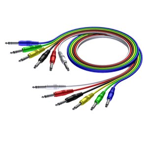 ProCab stereo jack/jack kabel s�t i 6 farver