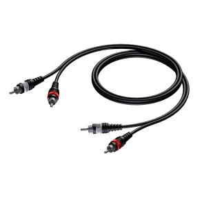 ProCab 2 x RCA han > 2 x RCA han - signalkabel 3 meter