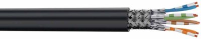 CAE Fleksibel CAT6a kabel S/FTP - 500MHz PUR