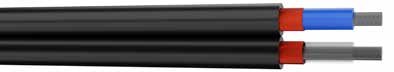 CAE signal flad kabel seperat sk�rm 2x0,22 mm2