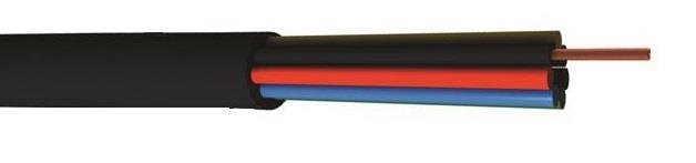 CAE fleksibel hjttaler kabel 8 x 2,5 mm2, Sort