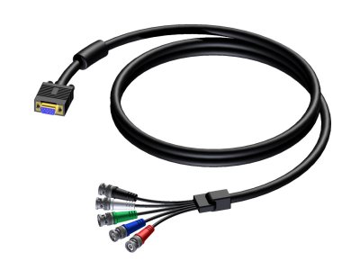 ProCab SVGA hun > 5 x BNC han 0,3 meter