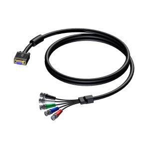 ProCab SVGA hun > 5 x BNC han 0,3 meter