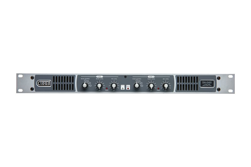 Cloud Zonemixer og forstrker 2 x240W, 4 Line og 1 Mic input