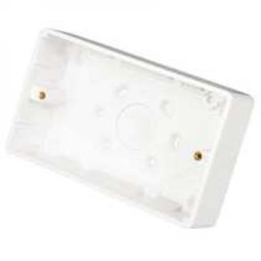 Cloud v�gboks 2 gang underlag 37 mm dyb Hvid