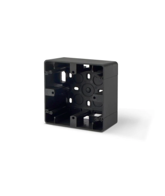 Cloud v�gboks 1 gang underlag 45 mm dyb, Sort