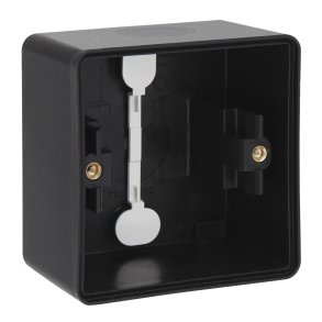 Cloud v�gboks 1 gang underlag 45 mm dyb, Sort