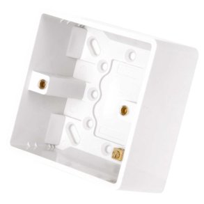 Cloud v�gboks 1 gang underlag 47  mm, Hvid