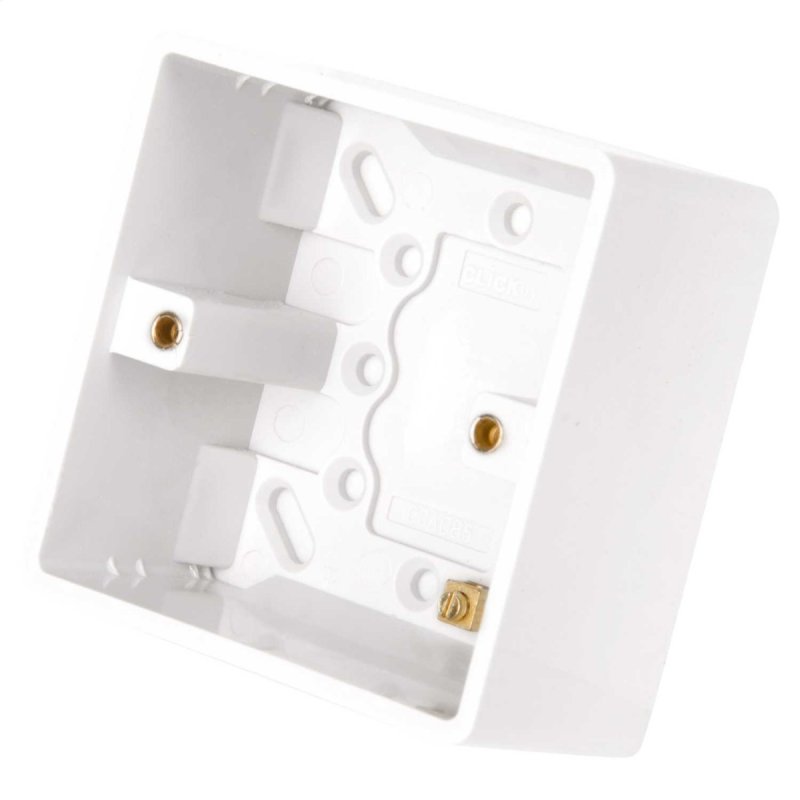 Cloud vgboks 1 gang underlag 47  mm, Hvid