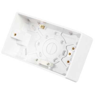 Cloud vgboks 2 gang underlag 47 mm dyb Hvid