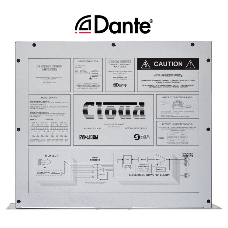 Cloud CA6160 Digital Forstrker 6 x 160 W 4 Ohm og 100 Volt