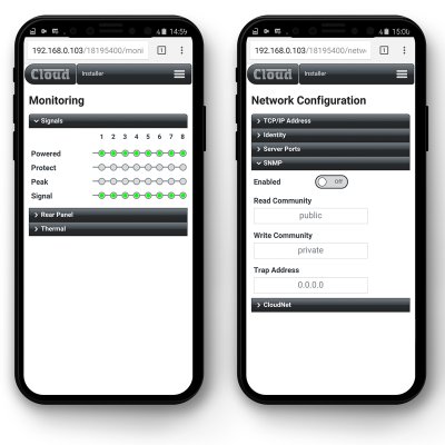 Cloud CV2500 Digital DSP Forstrker 2 x 500W, 4 Ohm, 100 Volt
