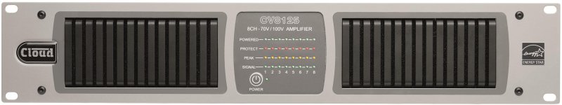 Cloud CV8125 Digital DSP Forstrker 8 x 125W, 4 Ohm, 100 Volt