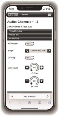 Cloud CV8125 Digital DSP Forstrker 8 x 125W, 4 Ohm, 100 Volt