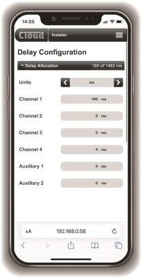 Cloud CV8125 Digital DSP Forstrker 8 x 125W, 4 Ohm, 100 Volt