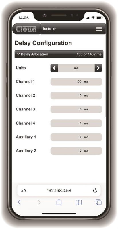 Cloud CV8125 Digital DSP Forstrker 8 x 125W, 4 Ohm, 100 Volt