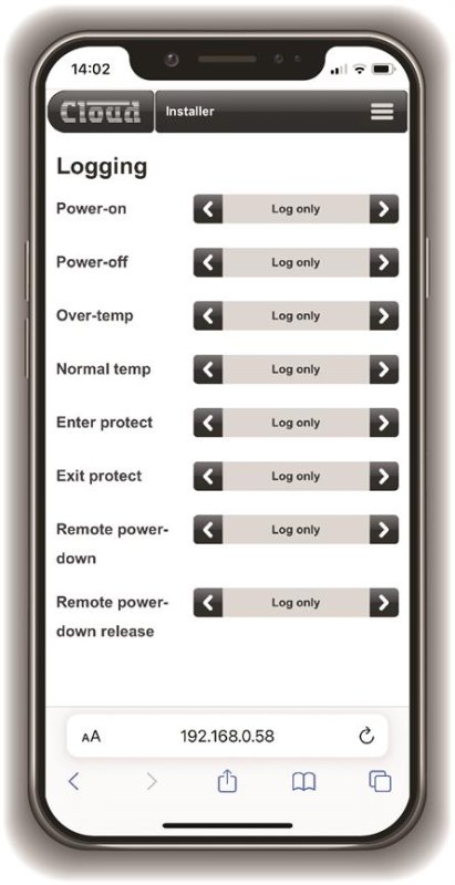 Cloud CV8125 Digital DSP Forstrker 8 x 125W, 4 Ohm, 100 Volt