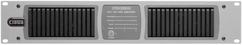 Cloud CVA2500 Digital DSP Forstrker 2 x 500 W 4 Ohm og 100 Volt
