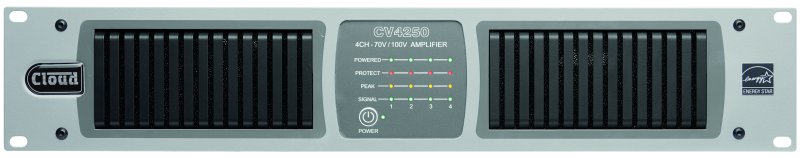 Cloud CVA4250 Digital DSP Forstrker 4 x 250 W 4 Ohm og 100 Volt