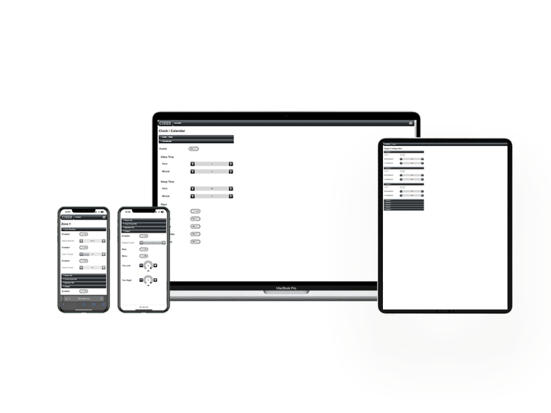 Cloud CVA8125 Digital DSP Forstrker 8 x 125 W 4 Ohm og 100 Volt