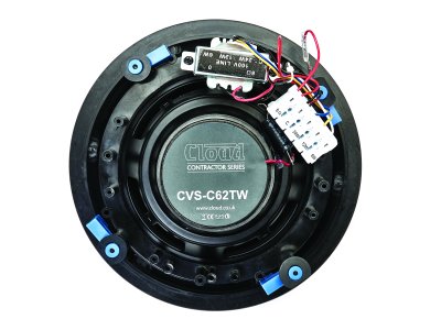 Cloud indbygnings h�jttaler coaxial 2-vejs 8 Ohm 100V, Sort
