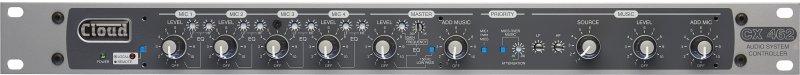 Cloud Zonemixer CX462 installationsmixer
4 mic / 6 line input - 1 zone