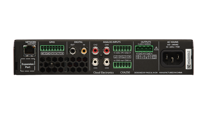 Cloud CXA250 Digital DSP Forstrker 1 x 250 W el. 2 x 125 W