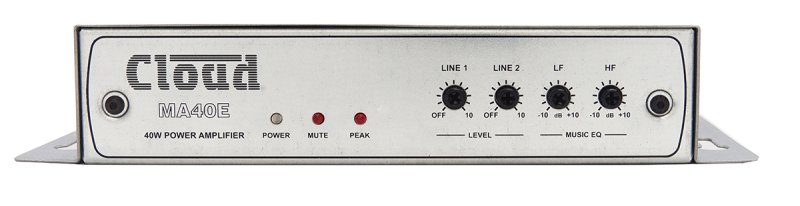 Cloud miniforstrker 2 x 20W Ethernet 2 x line input