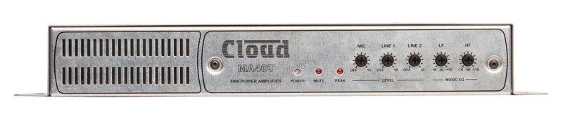 Cloud miniforstrker 40 W 100 V, mono 2 x line input, Facility port