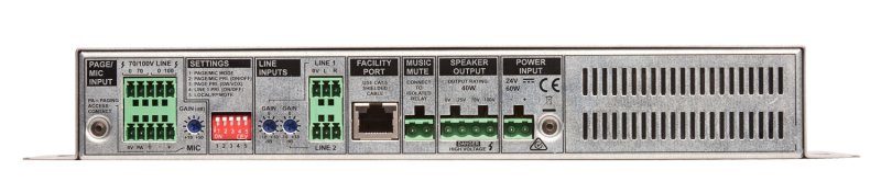 Cloud miniforstrker 40 W 100 V, mono 2 x line input, Facility port