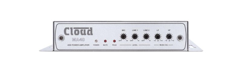 Cloud miniforstrker 40 W mono 1 mic og 2 line input