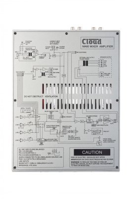 Cloud miniforst�rker 60 W mono 4 input 70/100 Volt