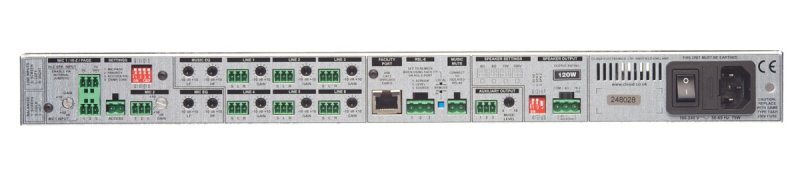 Cloud Zonemixer og forstrker 120W, 6 Line og 2 Mic input
