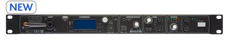 Cloud Media Mixer MX141M 3 in, Bluetooth, FM and USB player
