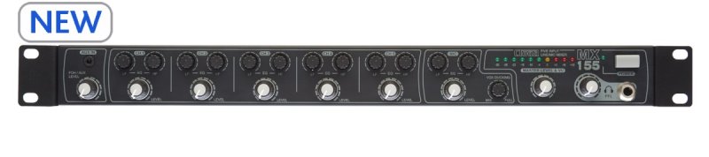 Cloud rack mixer MX155 1 zone 7 Line/Mic input