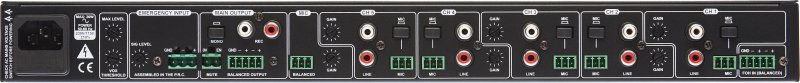 Cloud rack mixer MX155 1 zone 7 Line/Mic input