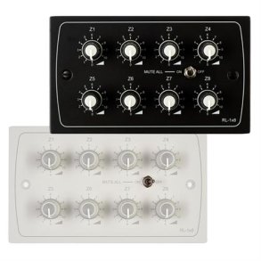 Cloud remote volumen control panel 8 zoner, Sort