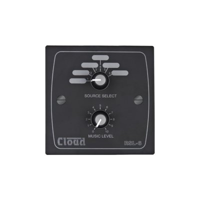 Cloud volume og remote v�lger panel RSL6, Sort