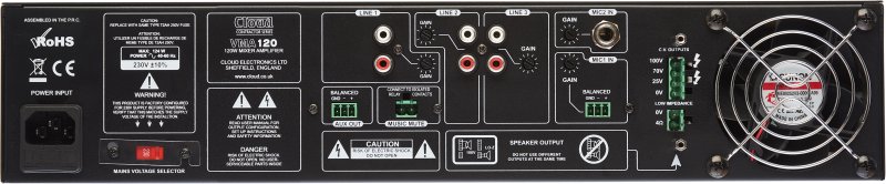 Cloud mixer forstrker 120W 4 Ohm 100 Volt