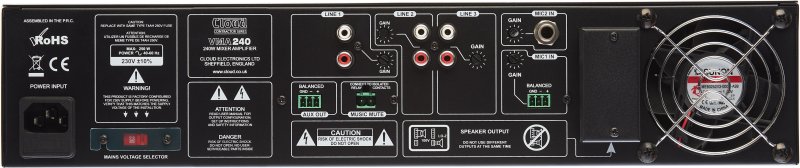 Cloud mixer forstrker 240W 4 Ohm 100 Volt