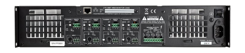 Cloud VTX4120 Forstrker 4 x120W 4 Ohm