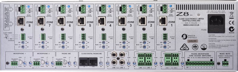Cloud installationsmixer Venue Z8 - 8 zoner