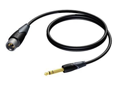 ProCab XLR han > Jack stereo - balanceret kabel 1,5 m
