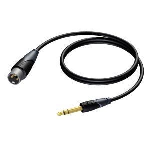 ProCab XLR han > Jack stereo - balanceret kabel 3 meter 