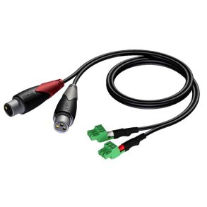 ProCab 2 x XLR hun > 2 x terminal blok 3P 3,81mm