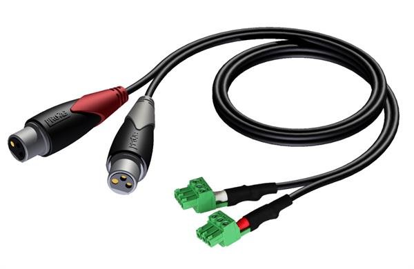 ProCab 2 x XLR hun > 2 x terminal blok 3P 3,81mm